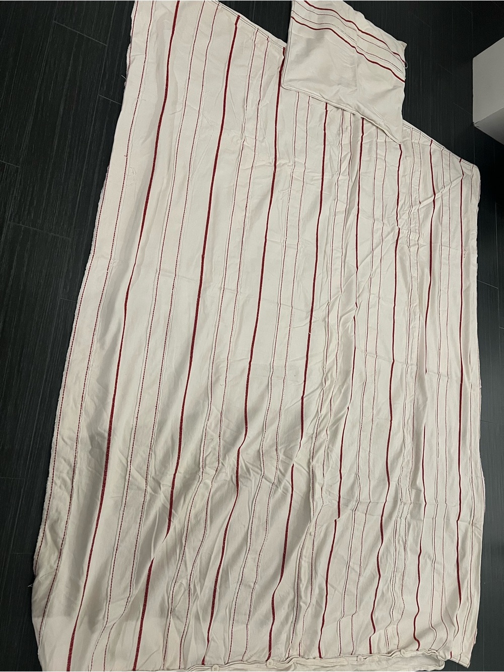 Baby & Child Restoration Hardware Vintage Baseball Cream w/ Red Stripe Duvet